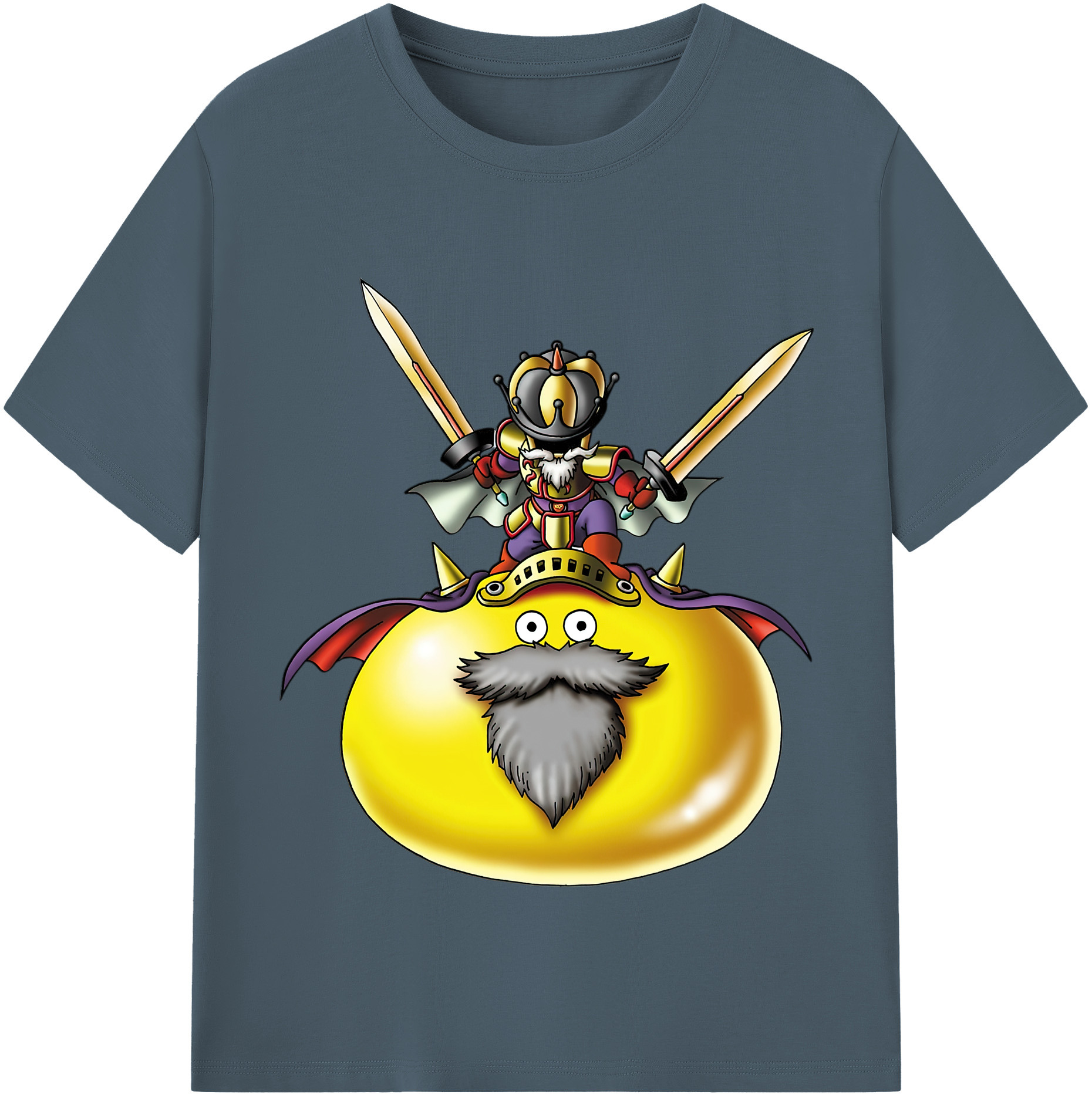 （画像用） ドラゴンクエスト Doragon Kuesuto Dragon Quest 綿100％半袖Tシャツ（フロントプリント）